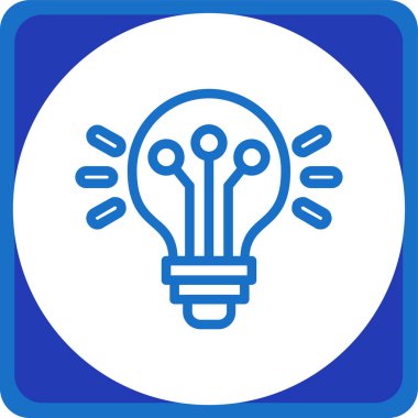 ampul web simgesi basit tasarım