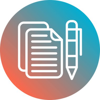 Belge simgesinin vektör illüstrasyonu