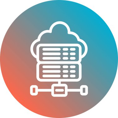 vektör bulut bilgi işlem simgesi