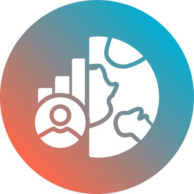 Modern bir simgenin vektör illüstrasyonu