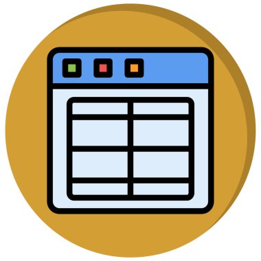 Takvim simgesi, vektör çizimi