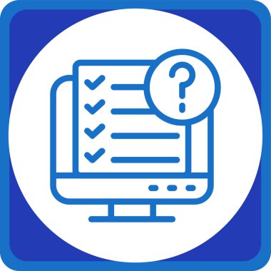 Kontrol listesi. Web simgesi basit illüstrasyon