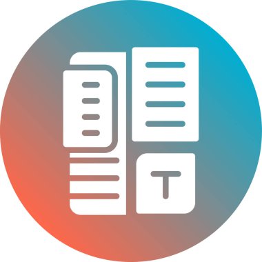 belge simgesi, vektör çizimi