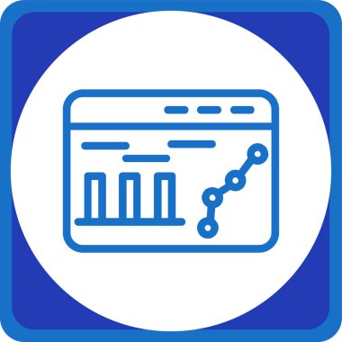 Analiz. Web simgesi basit illüstrasyon
