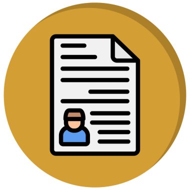 İş sözleşmesi ikonu. beyaz üzerine izole edilmiş taslak sözleşme vektör rengi