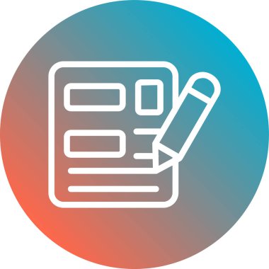 Belge simgesinin vektör illüstrasyonu