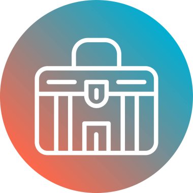 evrak çantası ikonu vektör illüstrasyonu