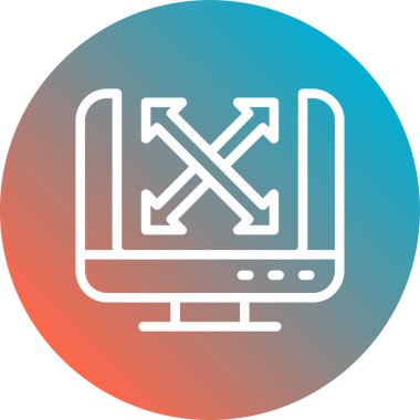 seo modern simgesinin vektör illüstrasyonu