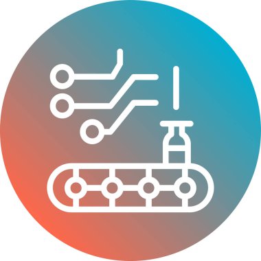 devre kartı simgesi vektör illüstrasyonu