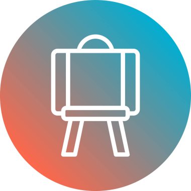 sırt çantası simgesi vektör illüstrasyonu