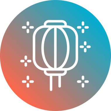 Bir fener simgesinin vektör illüstrasyonu