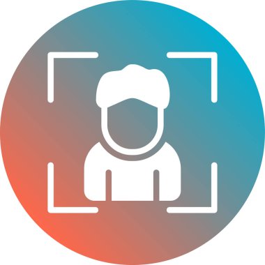 İnsan avatar vektör simgesi. Resim biçimi kullanıcı ve web simgesinin düz simgesidir.