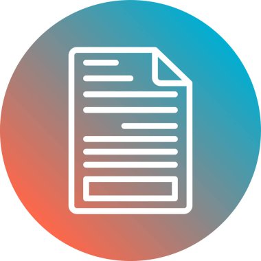 Vektör belgesi Simge illüstrasyonu