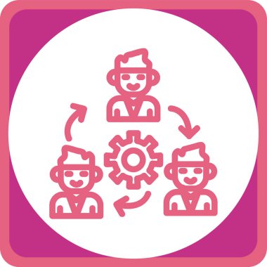 Takım simgesi, vektör illüstrasyonu