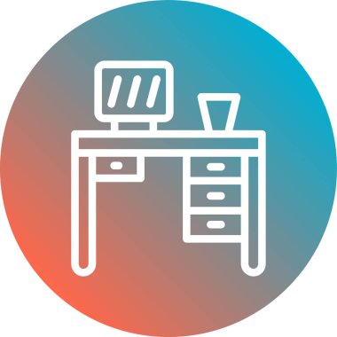 Mobilya simgesinin vektör illüstrasyonu