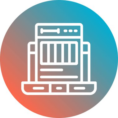 seo modern simgesinin vektör illüstrasyonu