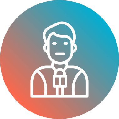 kullanıcı düz renk vektörü simgesi