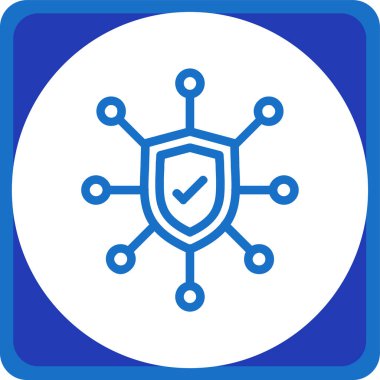 kalkan ikon vektör illüstrasyonu