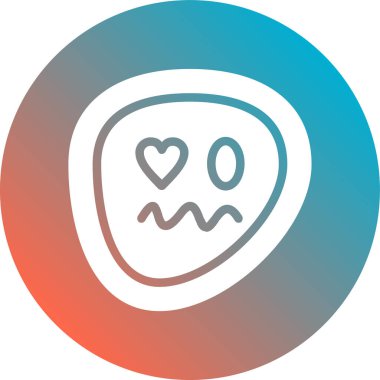 Bir kalp simgesinin vektör illüstrasyonu