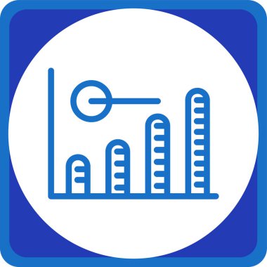 Bar çizelgesi. Web simgesi basit illüstrasyon