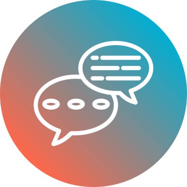 konuşma balonu simgesi, vektör illüstrasyonu