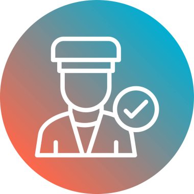 Bir insan simgesinin vektör illüstrasyonu