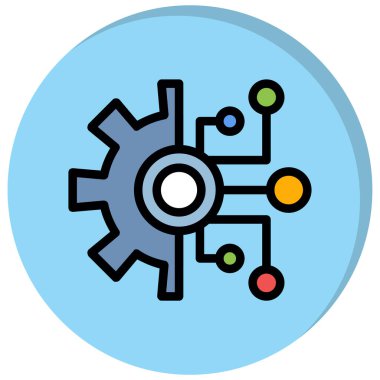 Teçhizat Web simgesi basit illüstrasyon