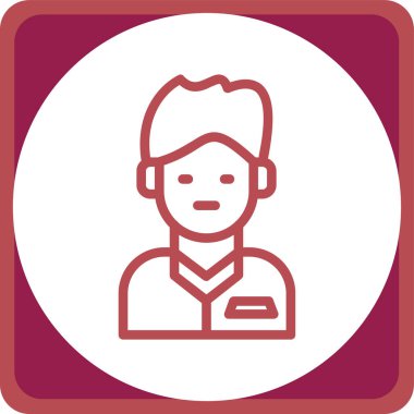 Sakallı bir adamın vektör çizimi