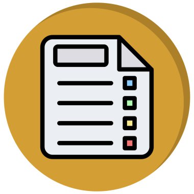 Vektör Belgesi Ico, vektör illüstrasyonu