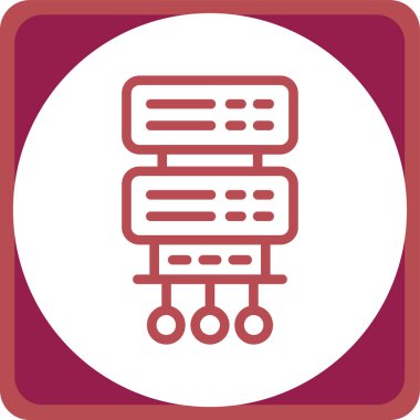 şebeke. Web simgesi basit illüstrasyon