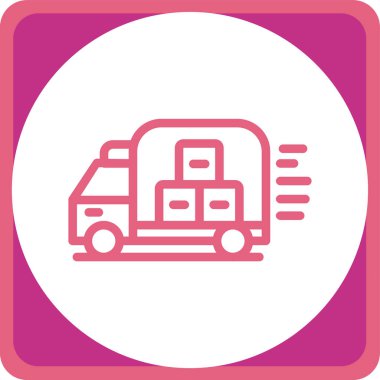 Otobüs. Web simgesi basit illüstrasyon