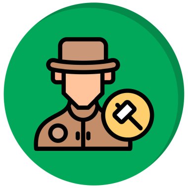 Şapkalı ve dünya haritalı bir adam.