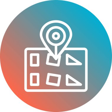 Seo simgesinin vektör illüstrasyonu