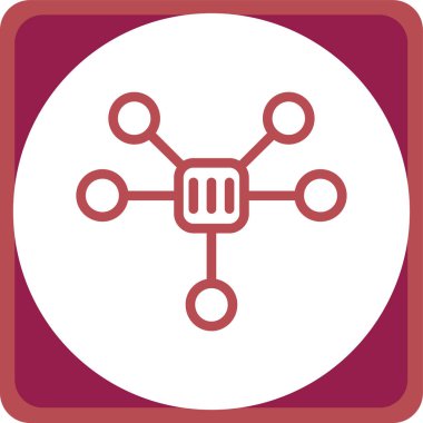 veri ağ simgesi vektör illüstrasyonu