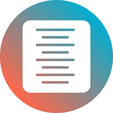 Soyut arkaplanda belge simgesi izole edildi