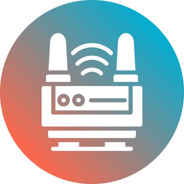 Modern bir simgenin vektör illüstrasyonu