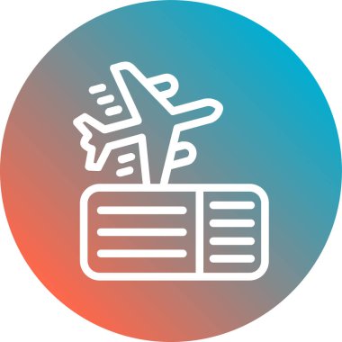 Vektör illüstrasyonu, uçak simgesi