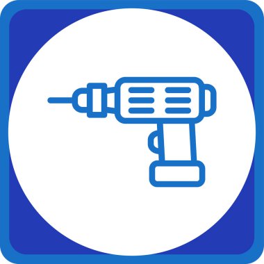 elektrikli matkap vektör illüstrasyonu