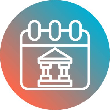 banka simgesi vektör illüstrasyonu