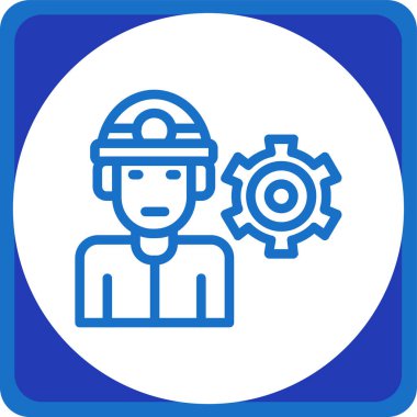 Mühendis simgesi vektör çizimi