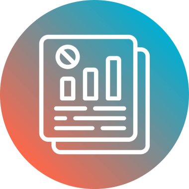 iş grafiği simgesi, vektör illüstrasyonu