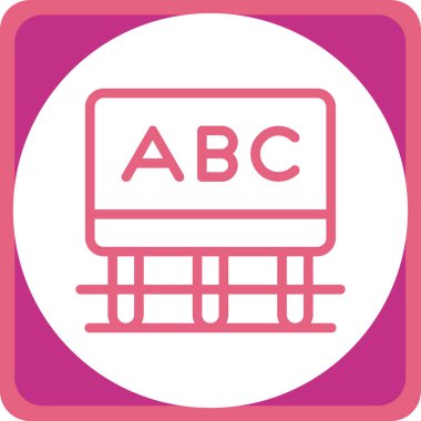 Eğitimin vektör illüstrasyonu modern simge