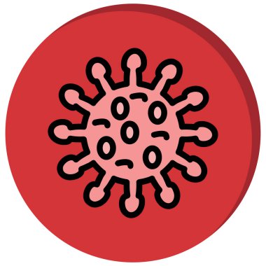 Coronavirus simgesi, vektör tasarımı