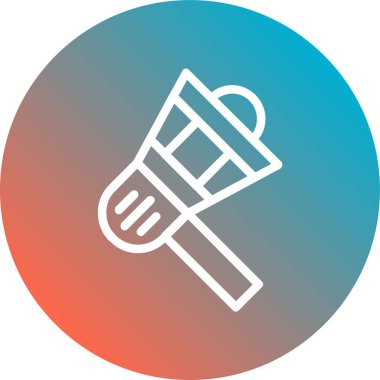 Barbekü. Web simgesi basit illüstrasyon