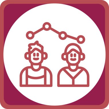 insanlar simge vektör illüstrasyonu