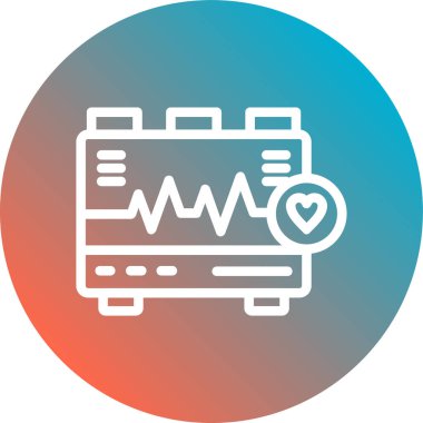 kalp vektör simgesi modern basit illüstrasyon, tıbbi konsept illüstrasyon