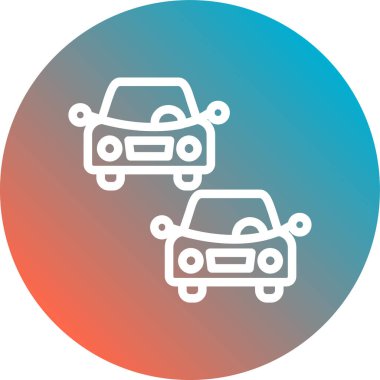 Modern oto tamir simgesinin vektör illüstrasyonu