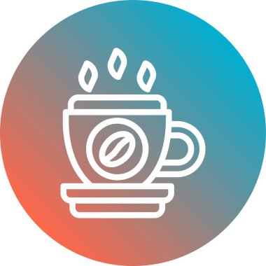 Kahve fincanı. Basit tasarım