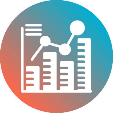 İş grafiği simgesinin vektör illüstrasyonu