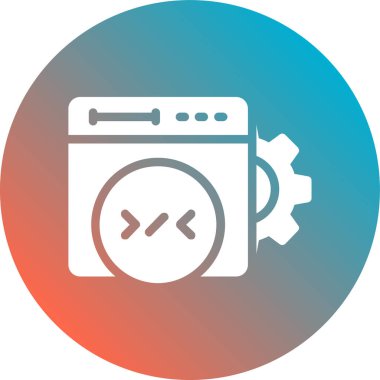 çamaşır makinesi simgesi soyut olarak izole edildi